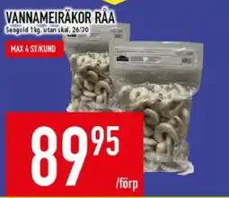 Matdax Vannameiräkor råa erbjuda