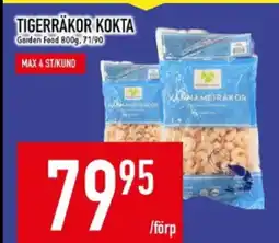 Matdax Tigerräkor kokta erbjuda