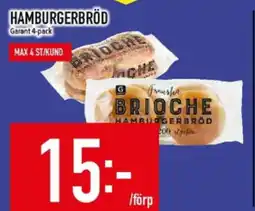 Matdax Garant Hamburgerbröd erbjuda