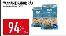 Matdax Garden Food Vannameiräkor råa erbjuda