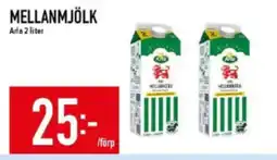 Matdax Arla Mellanmjölk erbjuda