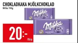 Matdax Milka Chokladkaka mjölkchoklad erbjuda