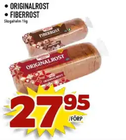 Matdax Skogaholm Originalrost • fiberrost erbjuda