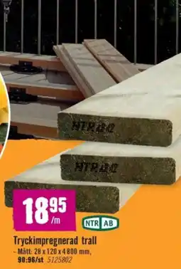 Hornbach Tryckimpregnerad trall erbjuda