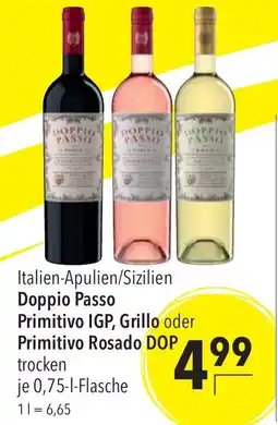 Citti Doppio Passo Primitivo IGP, Grillo oder Primitivo Rosado DOP erbjuda