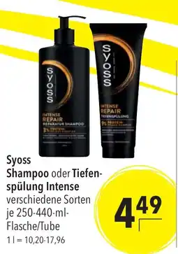 Citti Syoss Shampoo oder Tiefen- spülung Intense erbjuda