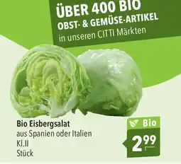 Citti Bio Eisbergsalat erbjuda