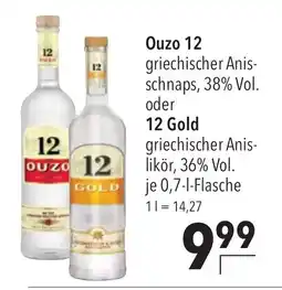 Citti Ouzo 12 oder 12 Gold erbjuda
