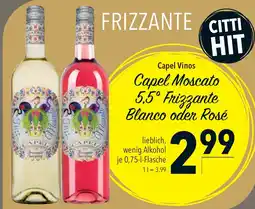 Citti Capel Moscato 5.5° Frizzante Blanco oder Rosé erbjuda