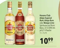 Citti Havana Club Añejo Especial Rum, Añejo Rum oder Mango Lime erbjuda
