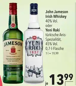 Citti John Jameson Irish Whiskey oder Yeni Raki erbjuda
