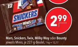 Citti Mars, Snickers, Twix, Milky Way oder Bounty erbjuda