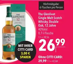 Citti The Glenlivet Single Malt Scotch Whisky, Double Oak, 12 Jahre erbjuda