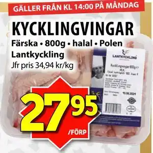Matvärlden Tensta KYCKLINGVINGAR erbjuda