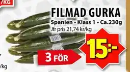 Matvärlden Tensta FILMAD GURKA erbjuda