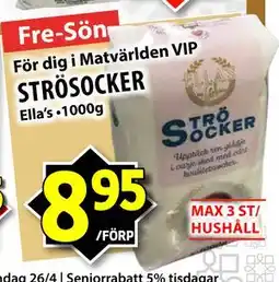 Matvärlden Tensta STRÖSOCKER erbjuda