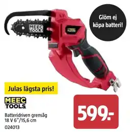 Jula Batteridriven grensåg 18 V 6"/15,6 cm erbjuda