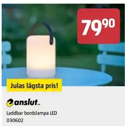 Jula Laddbar bordslampa LED erbjuda
