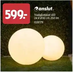 Jula Trädgårdsklot LED 24 V 030 cm 250 Im erbjuda