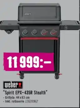 Hornbach Weber "Spirit EPX-435R Stealth" erbjuda