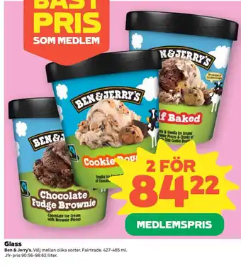 Ben & Jerry's Glass