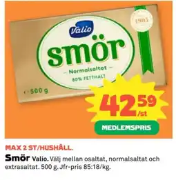 Coop Valio Smör erbjuda