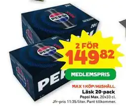 Stora Coop Läsk 20-pack, Medlemspris erbjuda