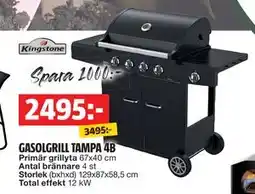 Bauhaus GASOLGRILL TAMPA 4B erbjuda