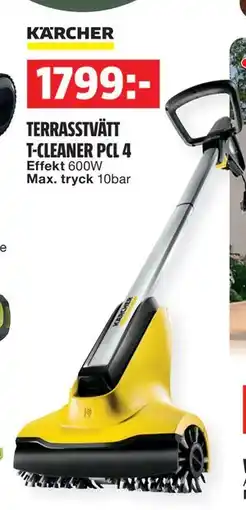 Bauhaus KÄRCHER TERRASSTVÄTT T-CLEANER PCL 4 erbjuda