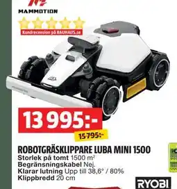 Bauhaus ROBOTGRÄSKLIPPARE LUBA MINI 1500 erbjuda