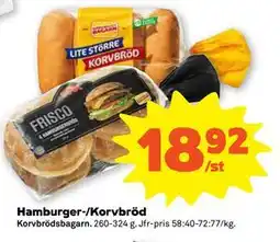 Stora Coop Hamburger-/Korvbröd erbjuda