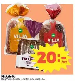 Coop Mjukt bröd erbjuda