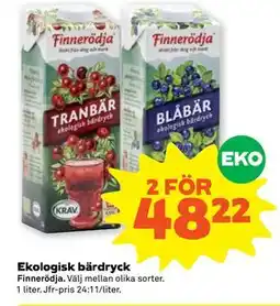 Stora Coop Ekologisk bärdryck erbjuda