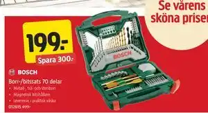 Borr-/bitssats 70 delar