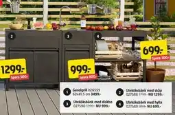 Jula Uteköksbänk med diskho erbjuda