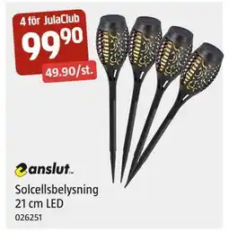 Jula Solcellsbelysning 21 cm LED, Medlemspris erbjuda