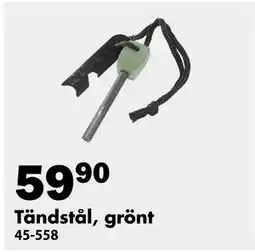 Biltema Tändstål, grönt erbjuda