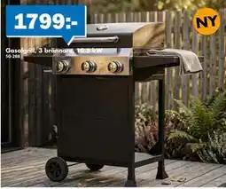 Biltema Gasolgrill, 3 brännare, 10,5 kW erbjuda