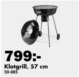 Biltema Klotgrill, 57 cm erbjuda