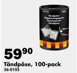 Biltema Tändpåse, 100-pack erbjuda