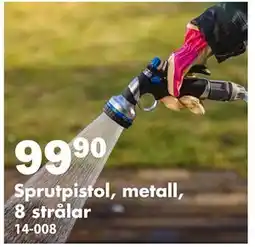 Biltema Sprutpistol, metall, 8 strålar erbjuda