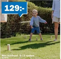 Biltema Mini kubbspel, 2–12 spelare erbjuda