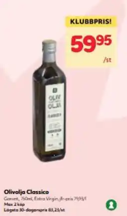Hemköp Olivolja classico erbjuda