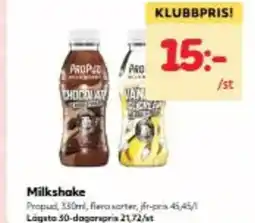 Hemköp Milkshake erbjuda