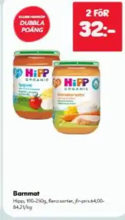 Hemköp Barnmat erbjuda