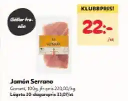 Hemköp Jamón Serrano erbjuda