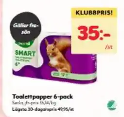 Hemköp Toalettpapper 6-pack erbjuda