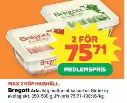 Coop Konsum Arla Bregott erbjuda