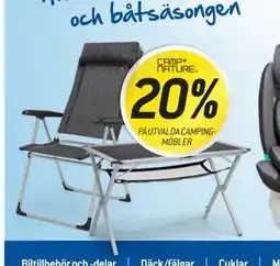 thansen 20% PÅ UTVALDA CAMPINGMÖBLER erbjuda