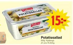 Matöppet Potatissallad erbjuda